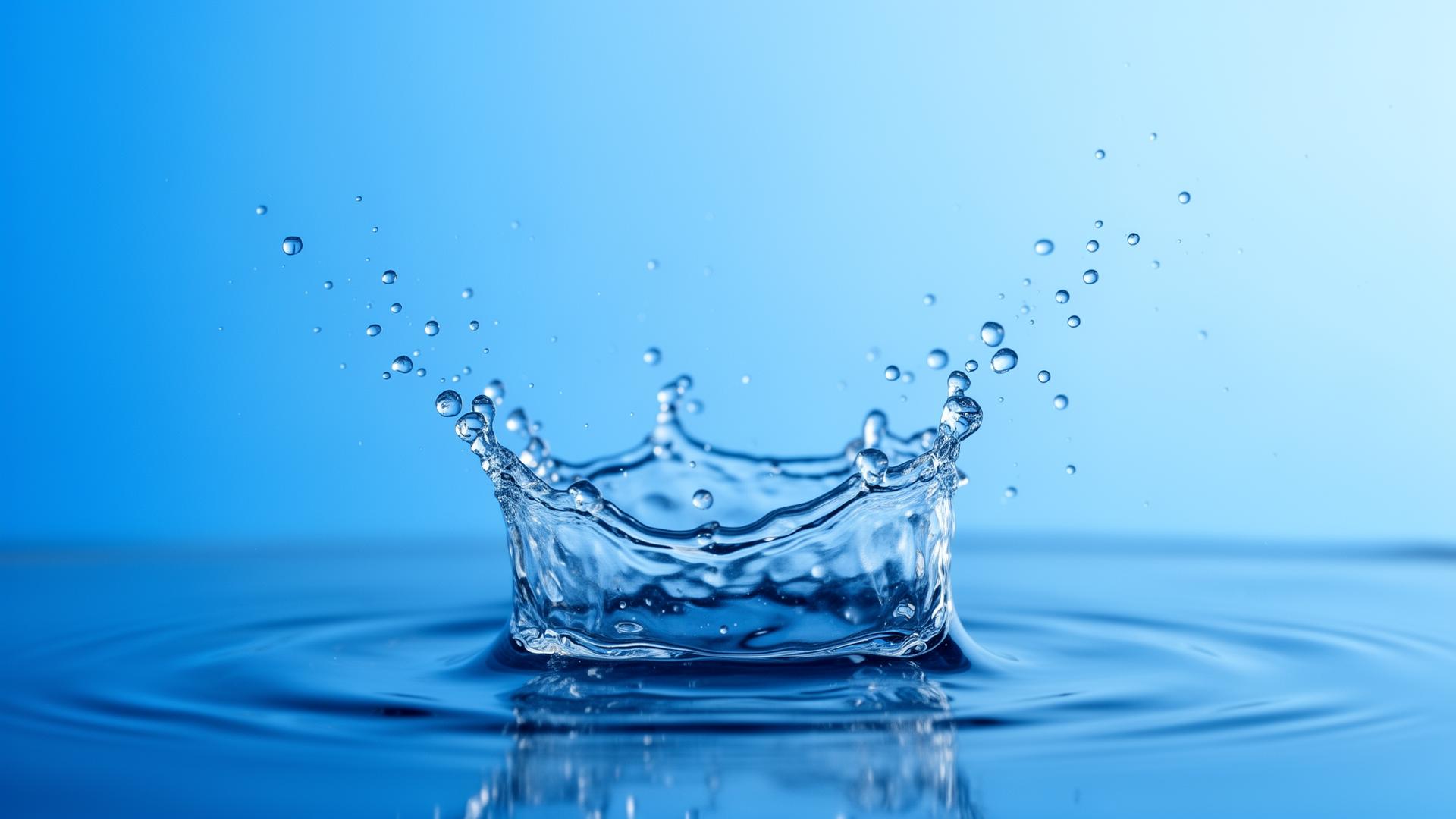 Clear water flowing over smooth stones