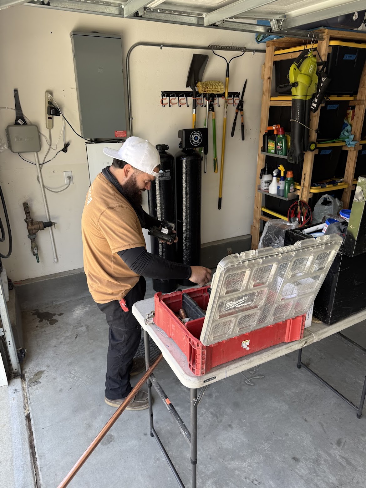 Select Source Water professional installing a whole-home system